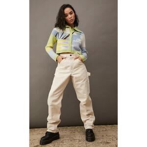 Stan Ray Stanley Painter Pants Cream Cargo High Waisted Women’s Size 28 Vintage